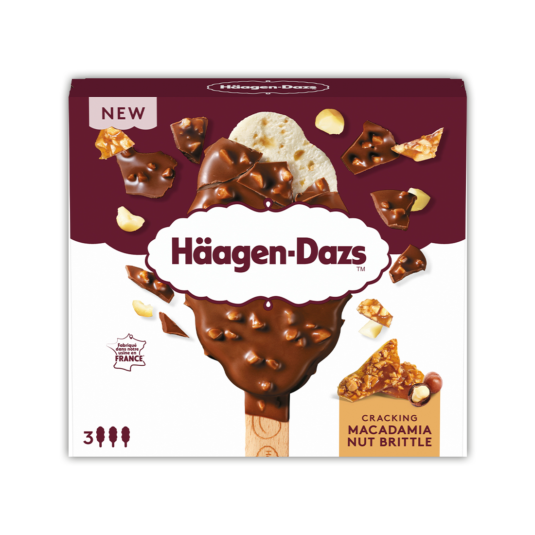 Stick Crunchy Macadamia Nut Brittle